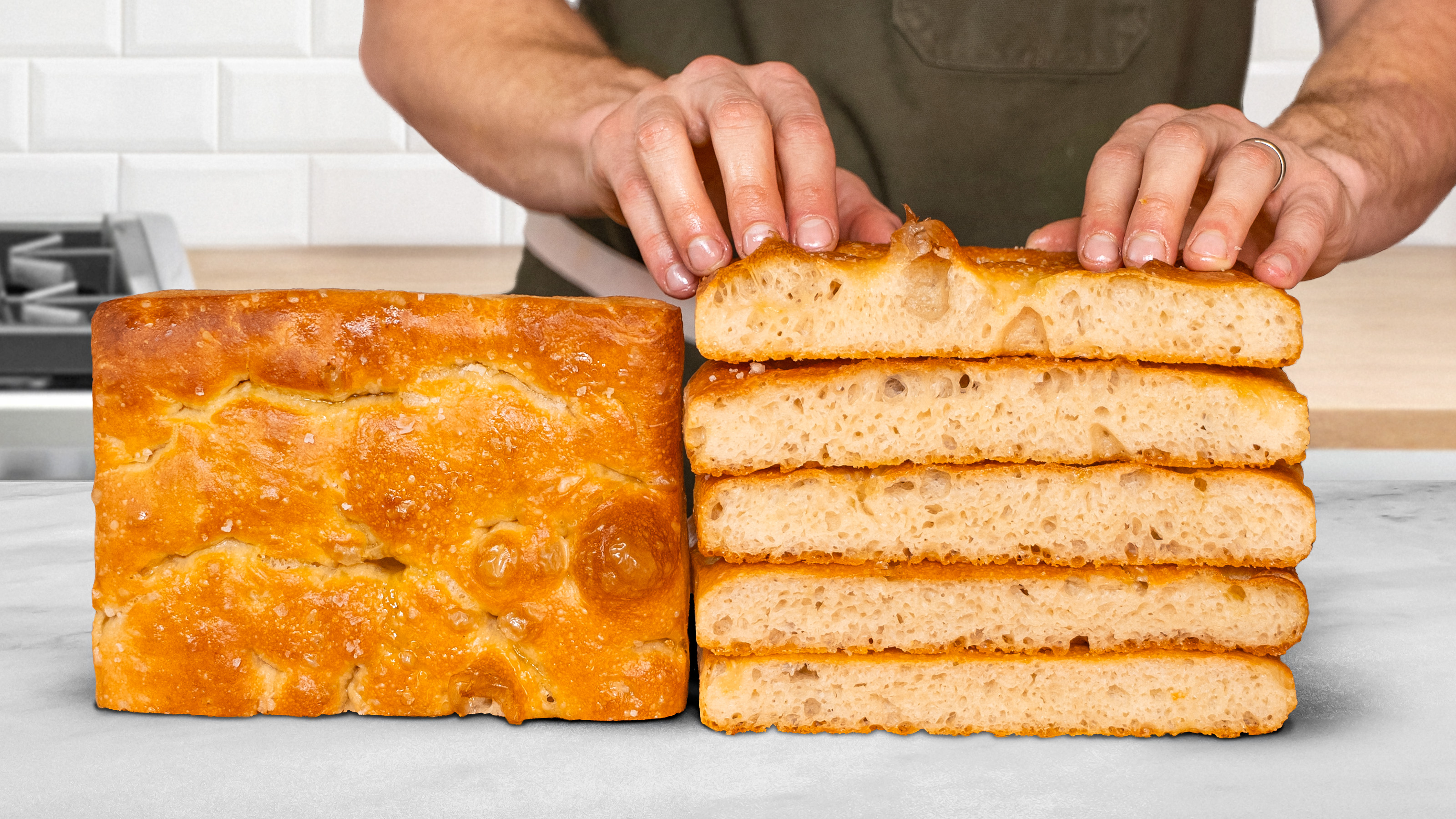 The Best Focaccia Bread Recipe | Chef Joshua Weissman